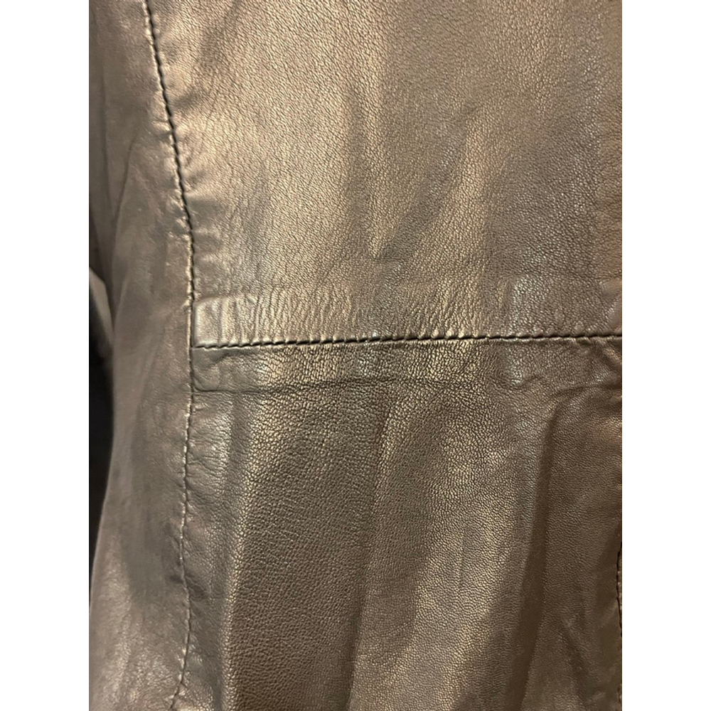 BOD & CHRISTENSEN Genuine Leather Jacket Women’s S Black Waterfall Moto Style - Picture 5 of 11